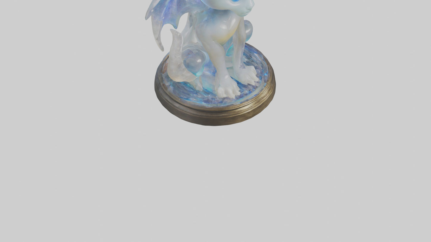 3D model Enchanted Moonstone statue model VR / AR / low-poly
