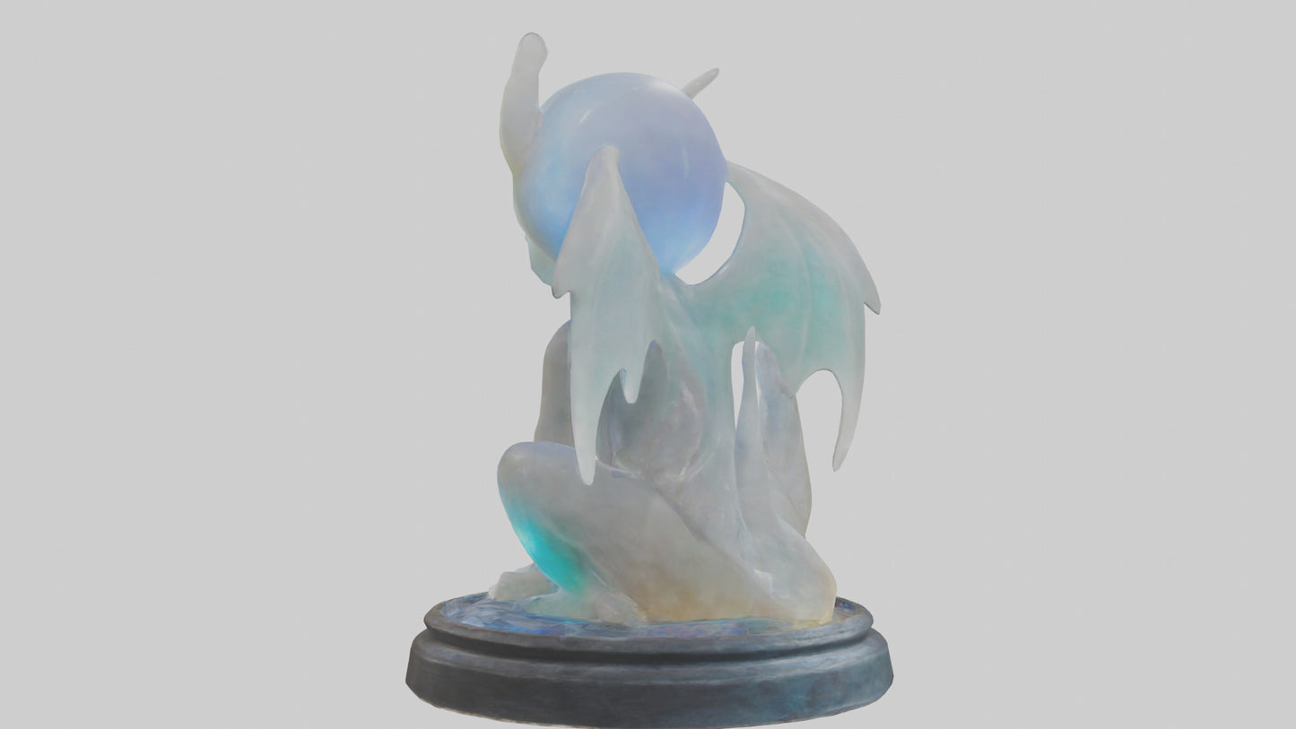 3D model Enchanted Moonstone statue model VR / AR / low-poly