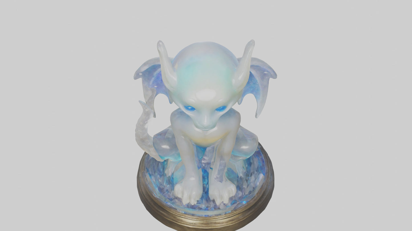 3D model Enchanted Moonstone statue model VR / AR / low-poly