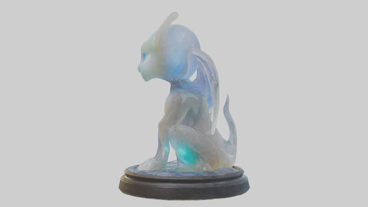 3D model Enchanted Moonstone statue model VR / AR / low-poly