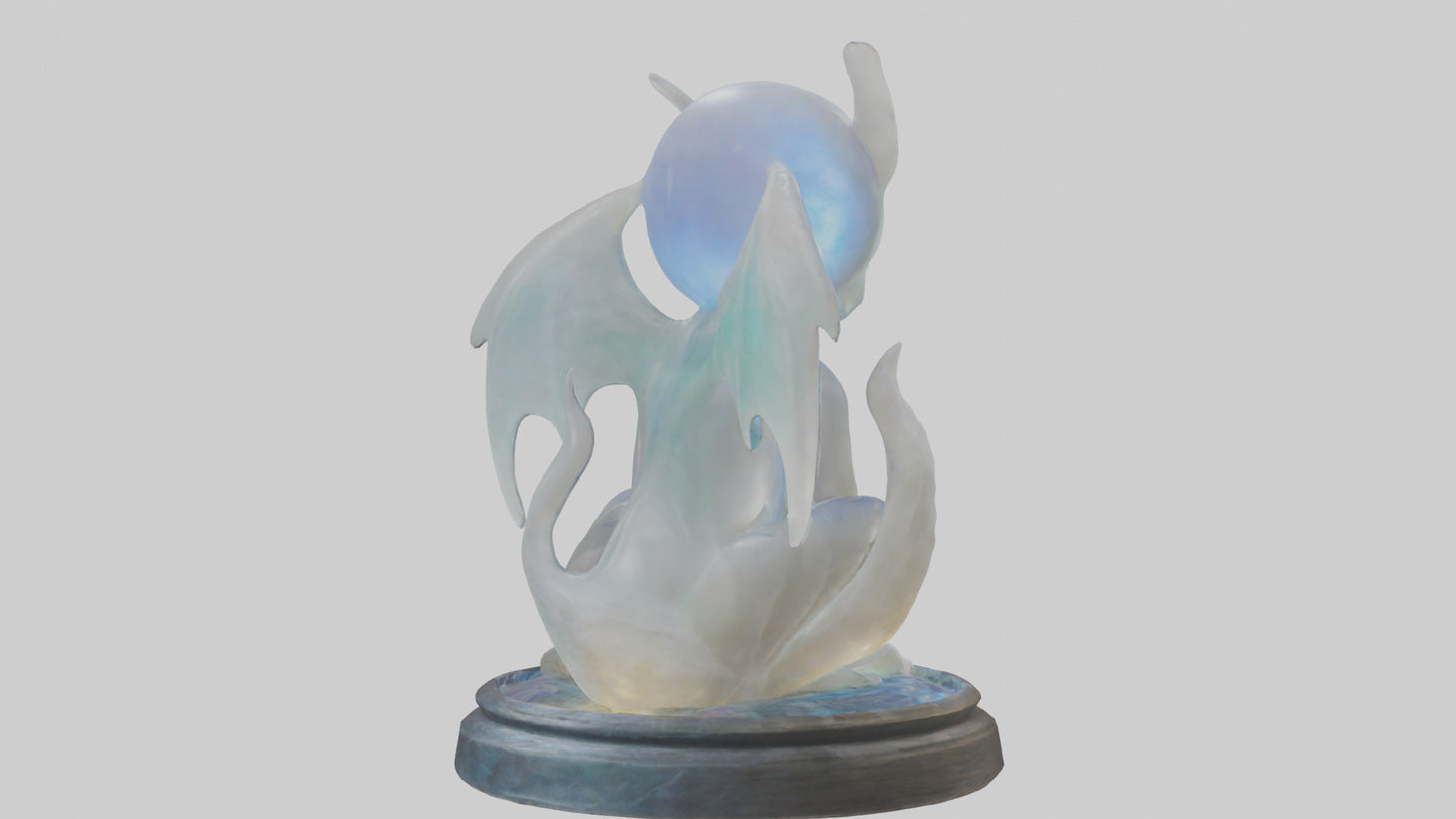 3D model Enchanted Moonstone statue model VR / AR / low-poly