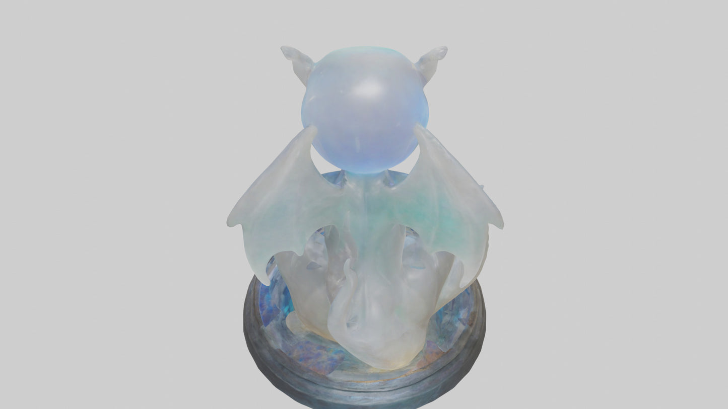 3D model Enchanted Moonstone statue model VR / AR / low-poly