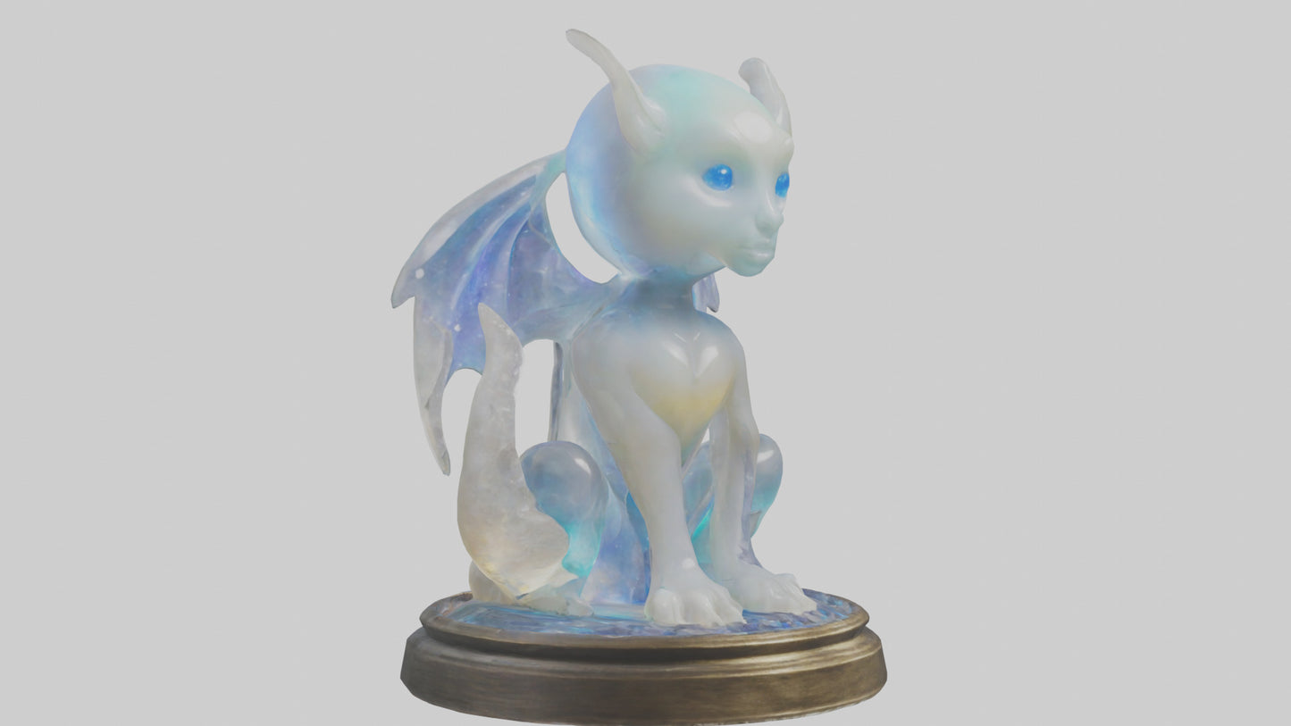 3D model Enchanted Moonstone statue model VR / AR / low-poly
