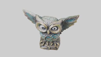 3D model Enchanted Owl statue model 2 VR / AR / low-poly