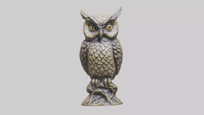 3D model Enchanted Owl statue model 2 VR / AR / low-poly