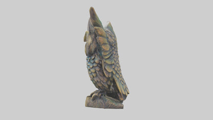 3D model Enchanted Owl statue model 2 VR / AR / low-poly