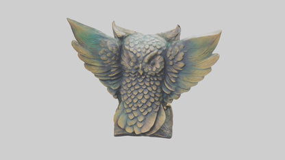 3D model Enchanted Owl statue model 2 VR / AR / low-poly