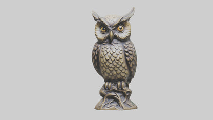 3D model Enchanted Owl statue model 2 VR / AR / low-poly