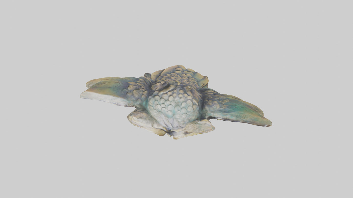 3D model Enchanted Owl statue model 2 VR / AR / low-poly