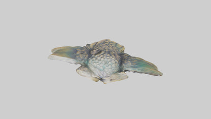 3D model Enchanted Owl statue model 2 VR / AR / low-poly