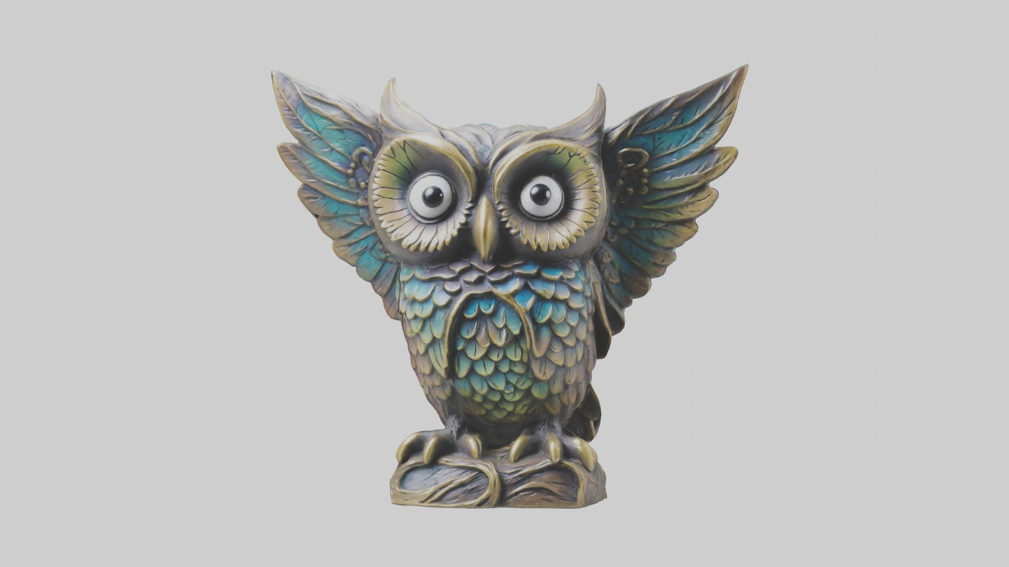 3D model Enchanted Owl statue model 2 VR / AR / low-poly