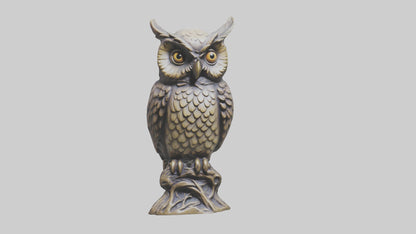 3D model Enchanted Owl statue model 2 VR / AR / low-poly