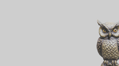 3D model Enchanted Owl statue model 2 VR / AR / low-poly