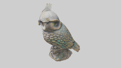 Enchanted Owl statue model VR / AR / low-poly