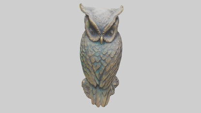 Enchanted Owl statue model VR / AR / low-poly