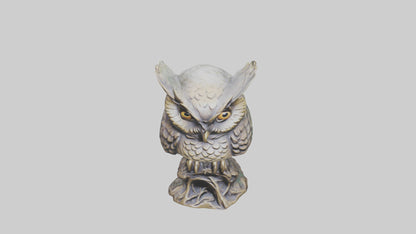 Enchanted Owl statue model VR / AR / low-poly
