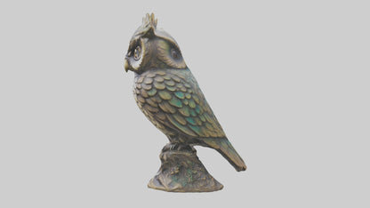 Enchanted Owl statue model VR / AR / low-poly