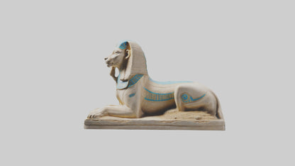 Enchanted Sphinx statue model VR / AR / low-poly