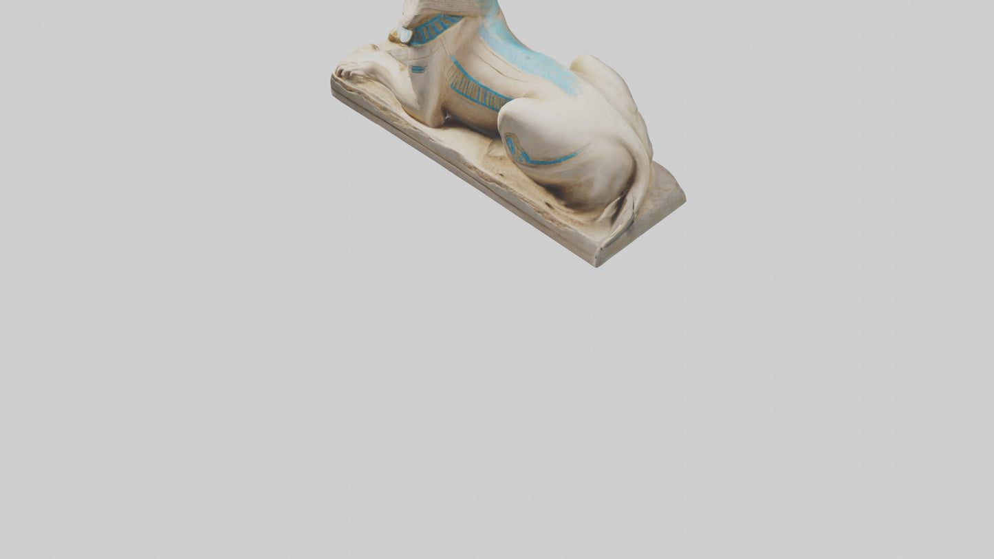 Enchanted Sphinx statue model VR / AR / low-poly