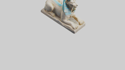 Enchanted Sphinx statue model VR / AR / low-poly