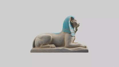 Enchanted Sphinx statue model VR / AR / low-poly