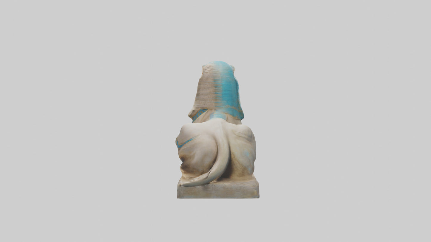 Enchanted Sphinx statue model VR / AR / low-poly