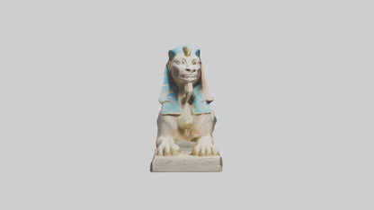 Enchanted Sphinx statue model VR / AR / low-poly