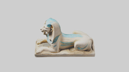 Enchanted Sphinx statue model VR / AR / low-poly