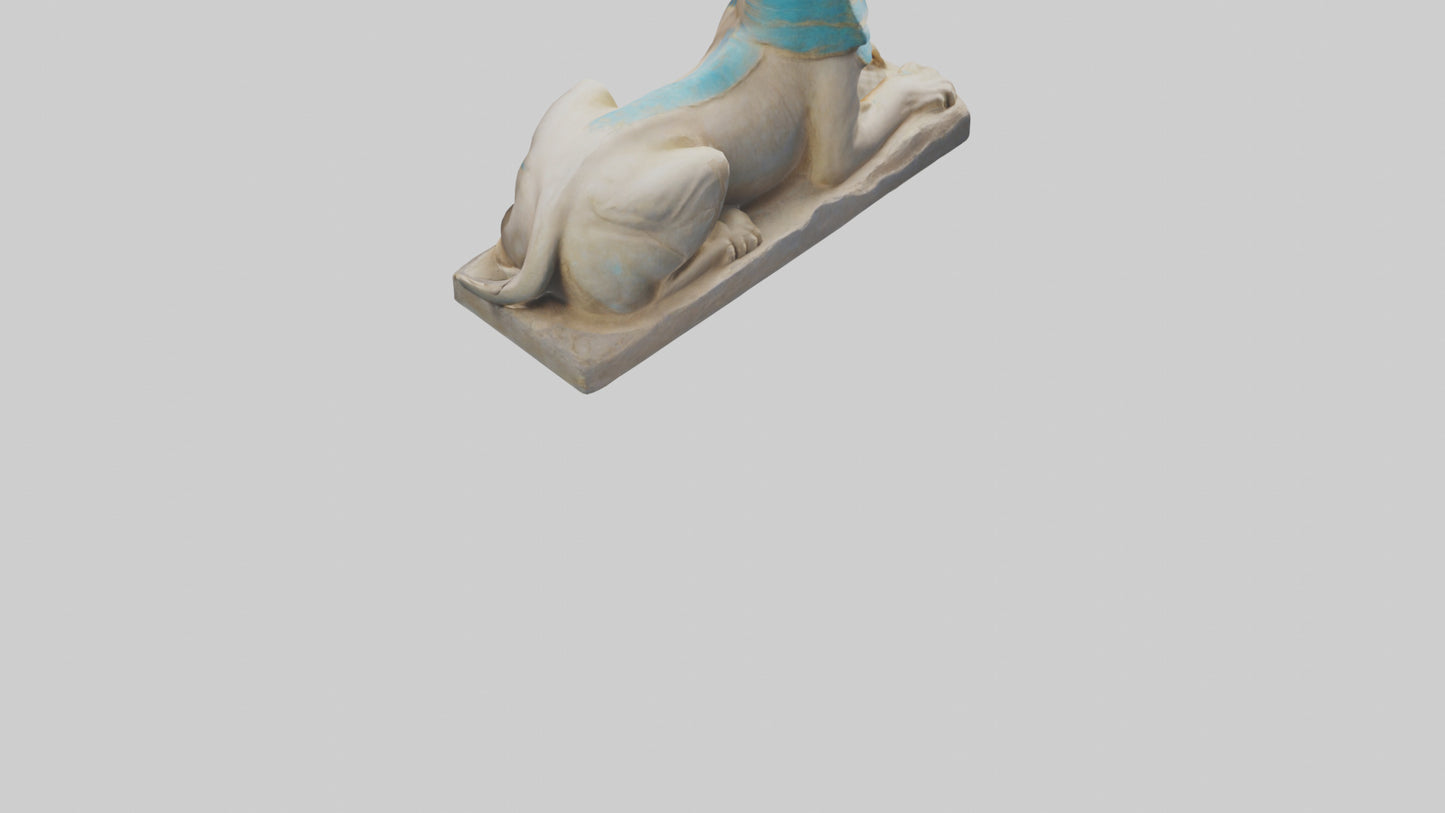 Enchanted Sphinx statue model VR / AR / low-poly