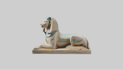 Enchanted Sphinx statue model VR / AR / low-poly