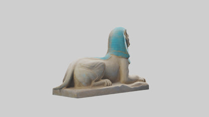 Enchanted Sphinx statue model VR / AR / low-poly