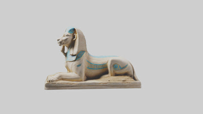 Enchanted Sphinx statue model VR / AR / low-poly