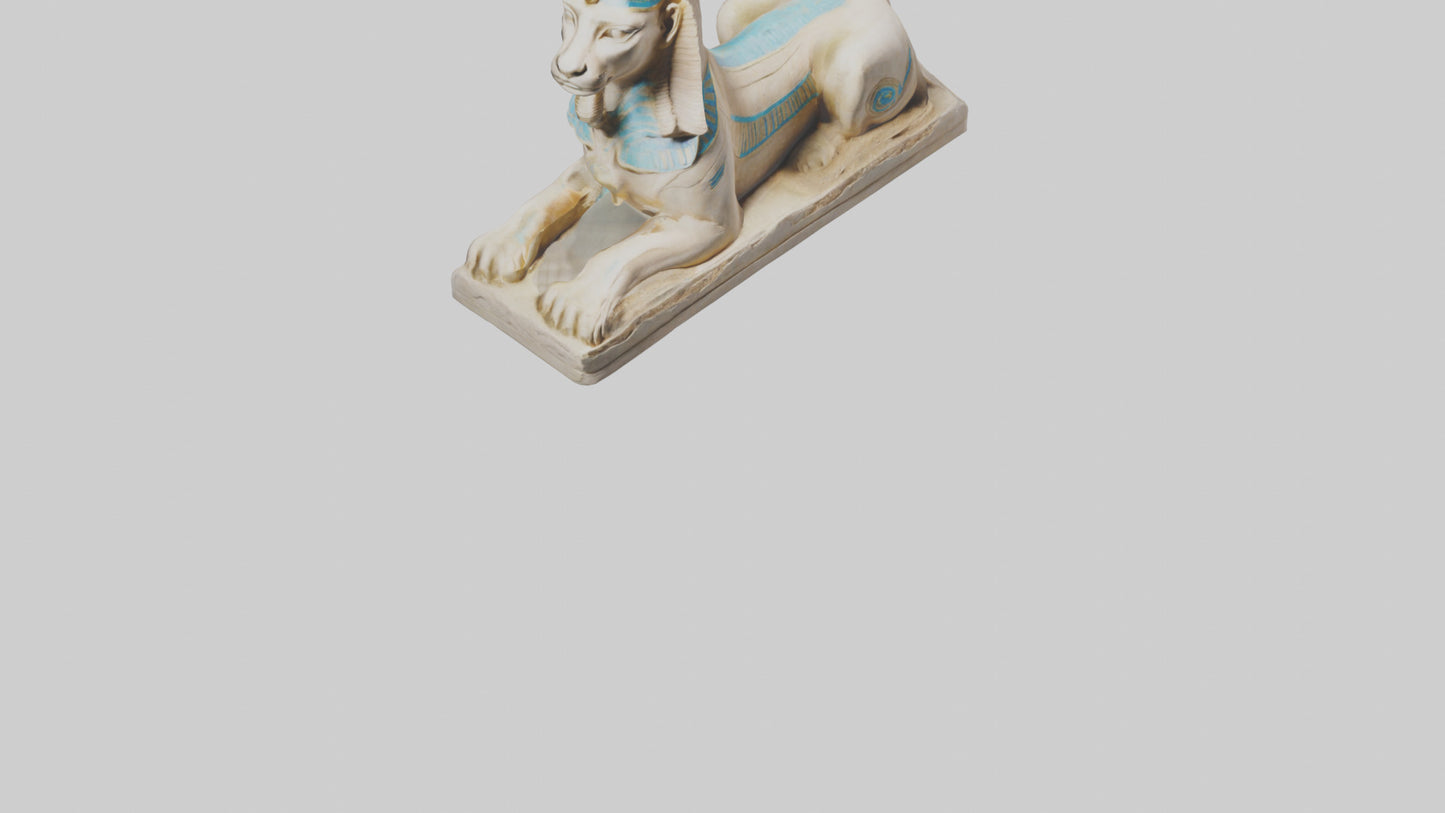 Enchanted Sphinx statue model VR / AR / low-poly