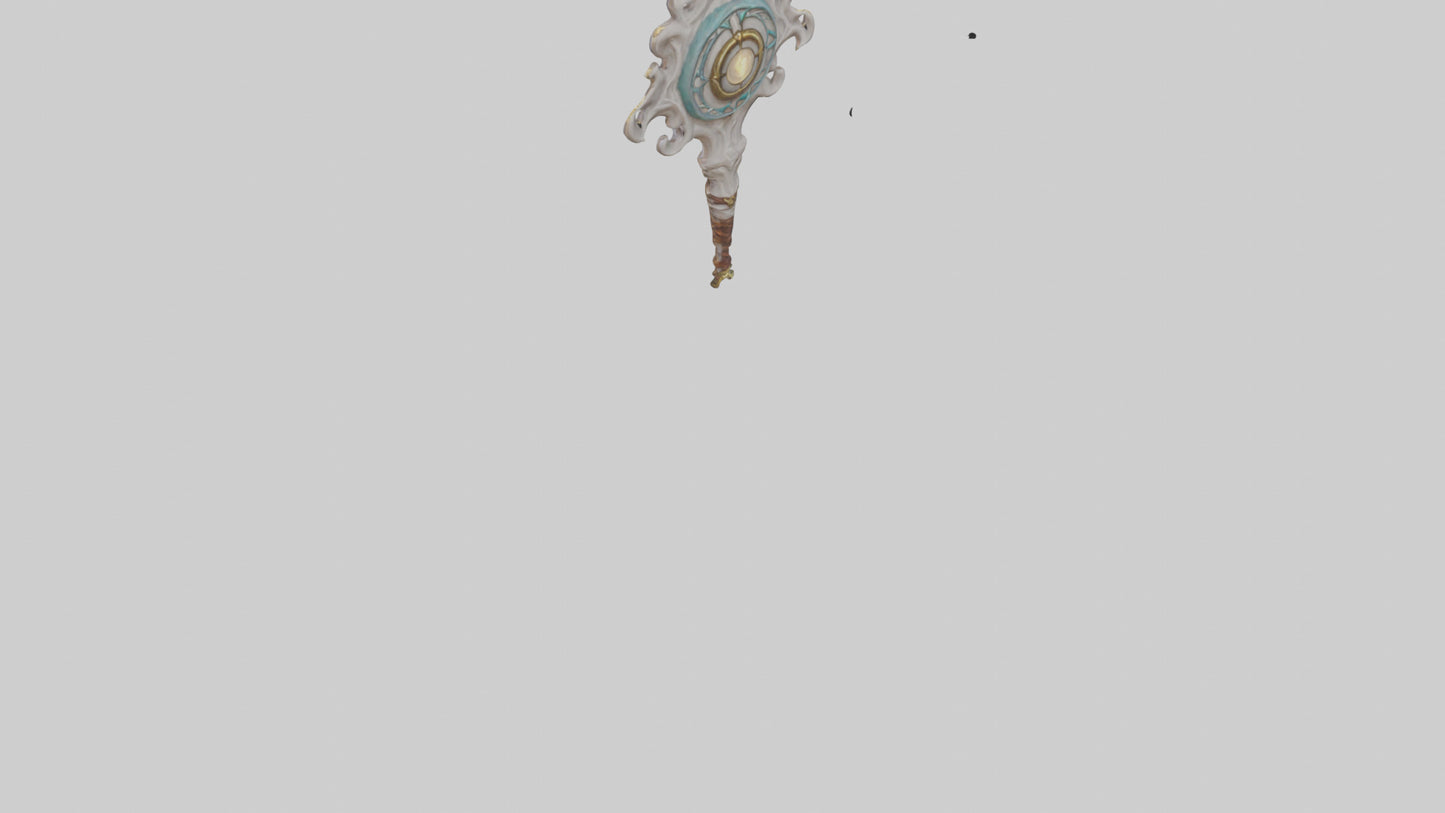 3D model Enchanted Staff model VR / AR / low-poly