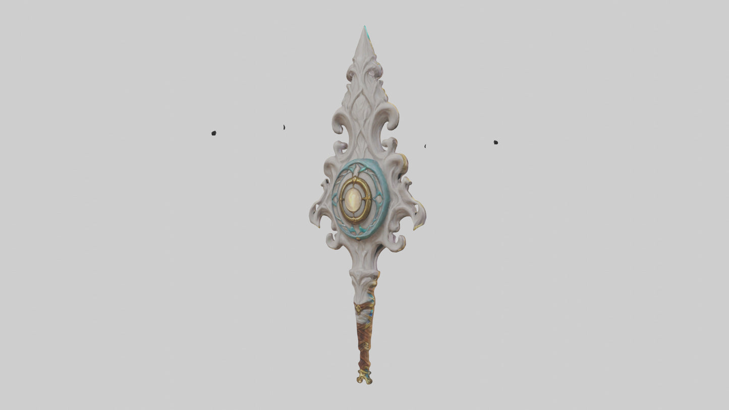 3D model Enchanted Staff model VR / AR / low-poly