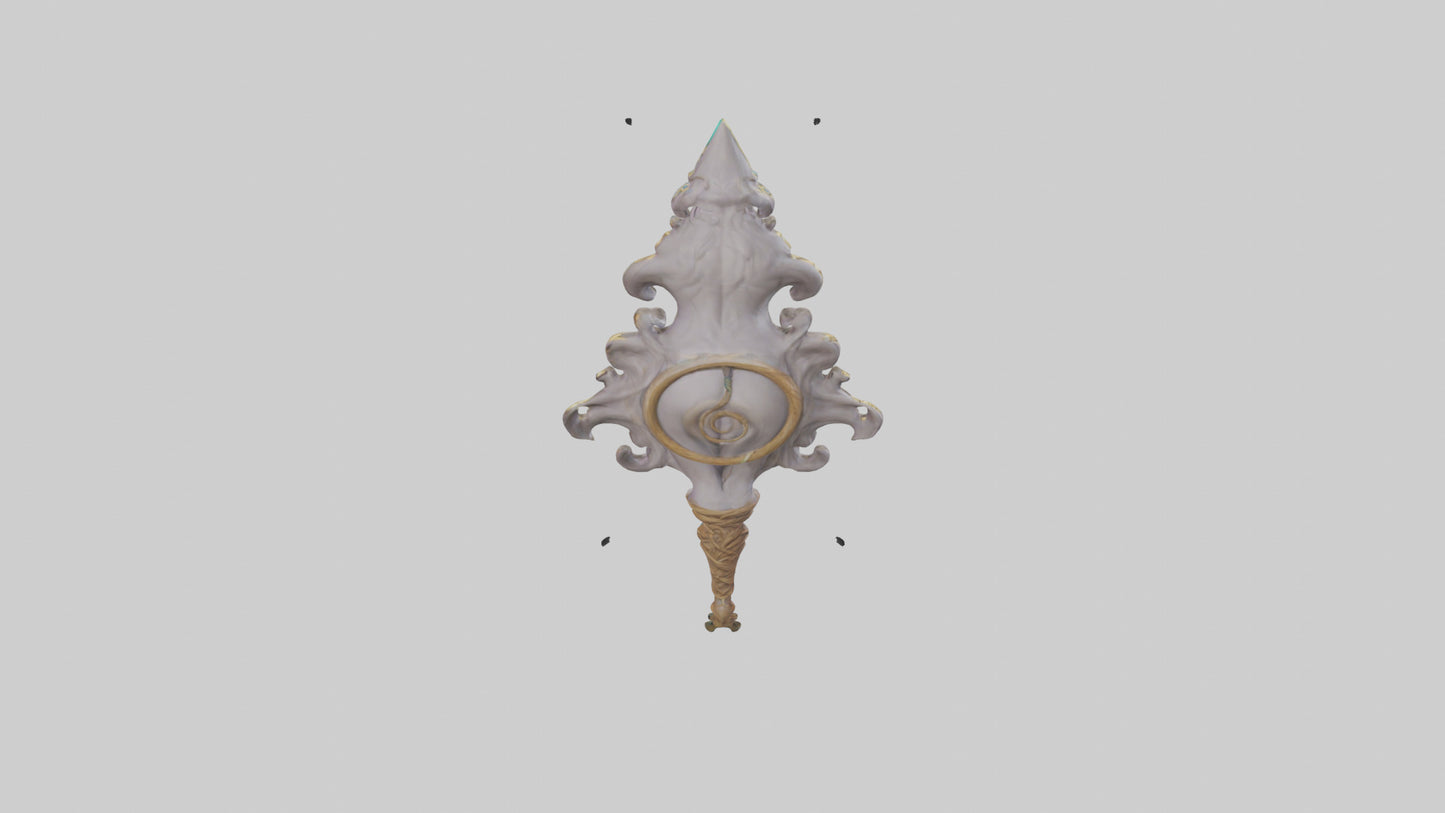 3D model Enchanted Staff model VR / AR / low-poly