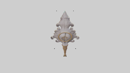 3D model Enchanted Staff model VR / AR / low-poly