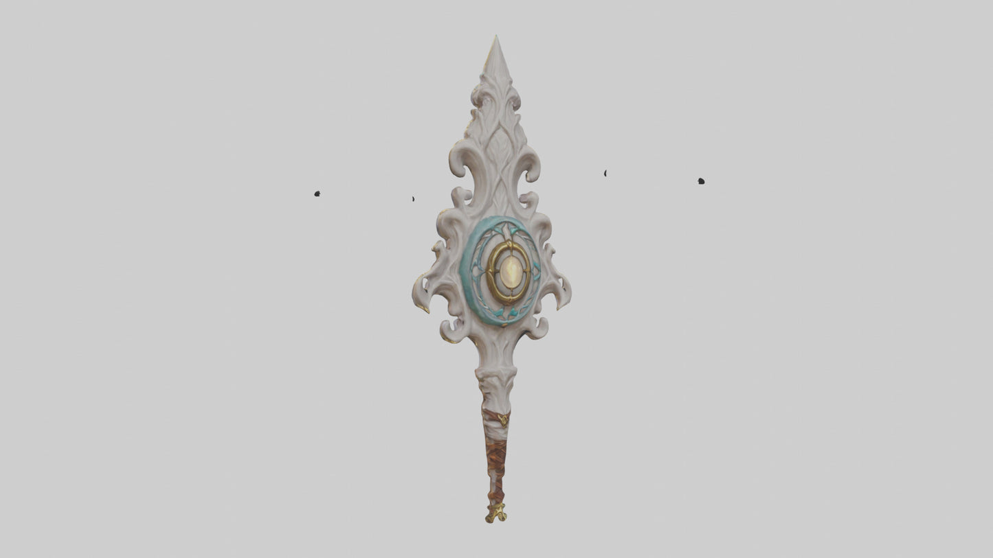 3D model Enchanted Staff model VR / AR / low-poly