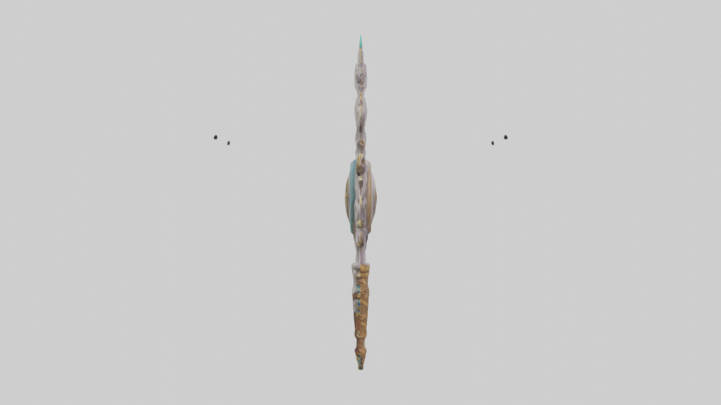 3D model Enchanted Staff model VR / AR / low-poly