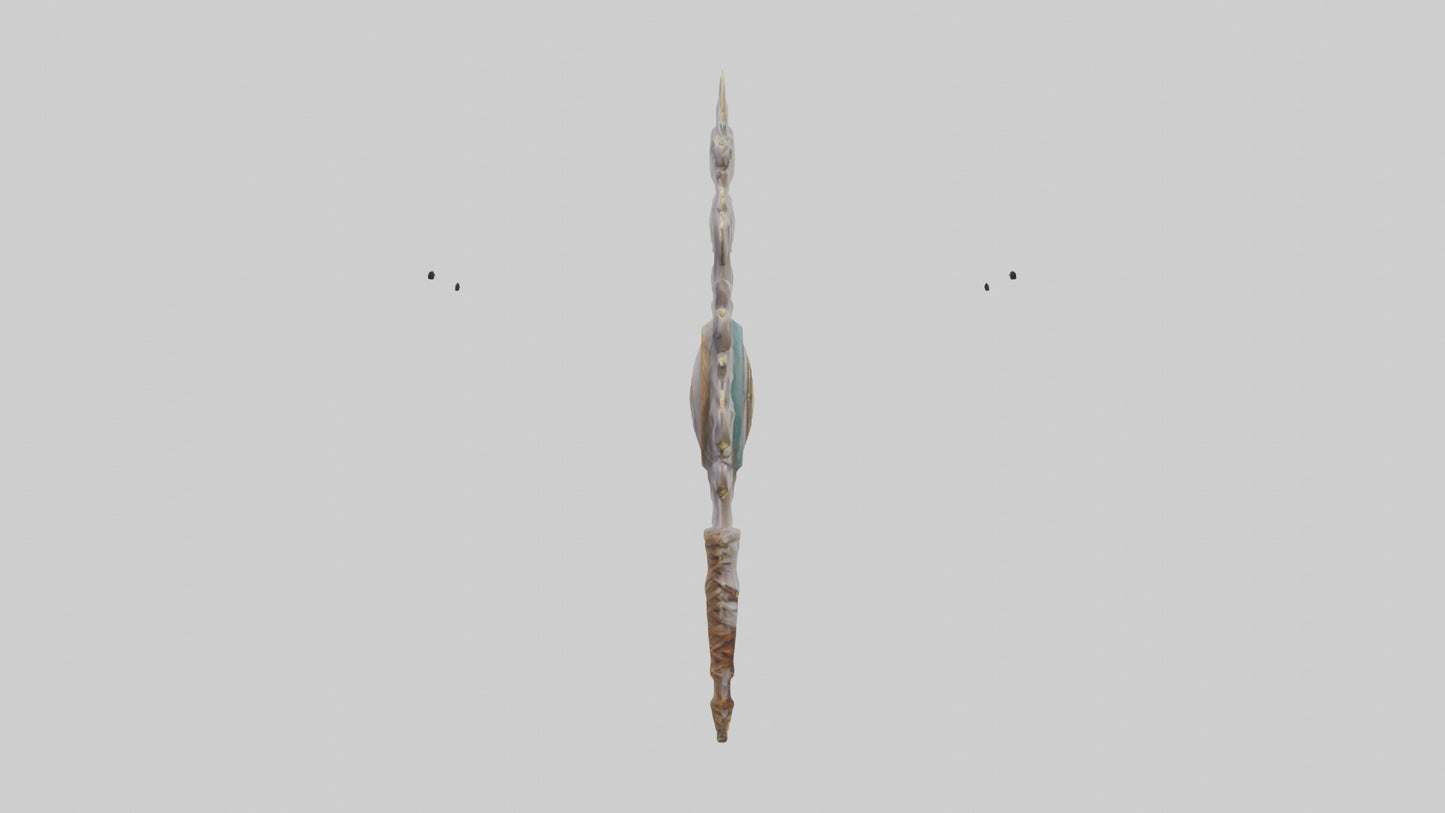 3D model Enchanted Staff model VR / AR / low-poly