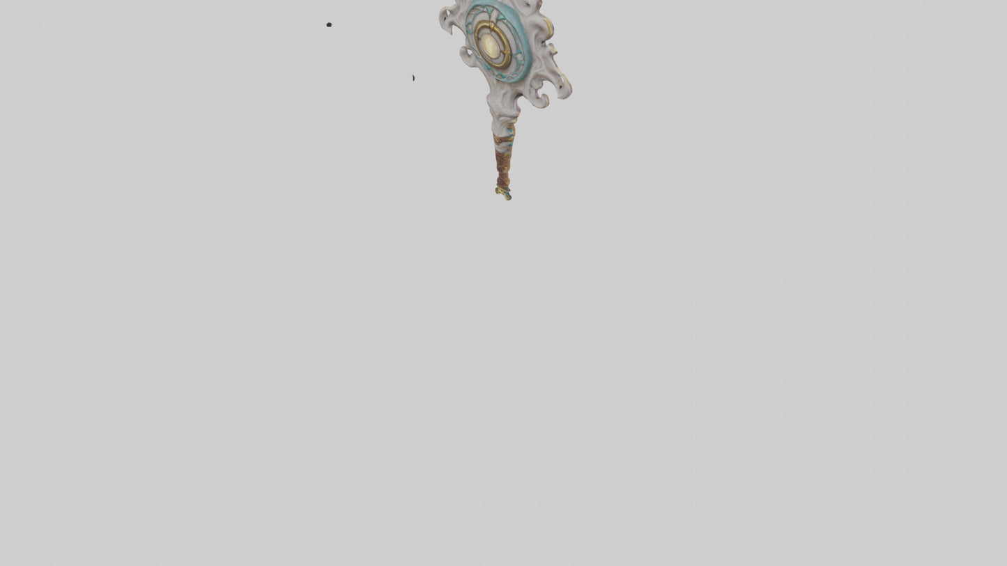 3D model Enchanted Staff model VR / AR / low-poly