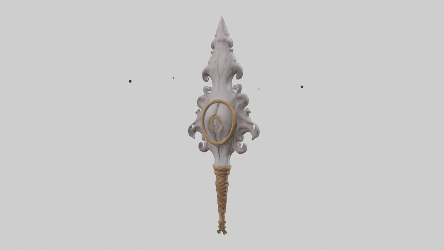 3D model Enchanted Staff model VR / AR / low-poly