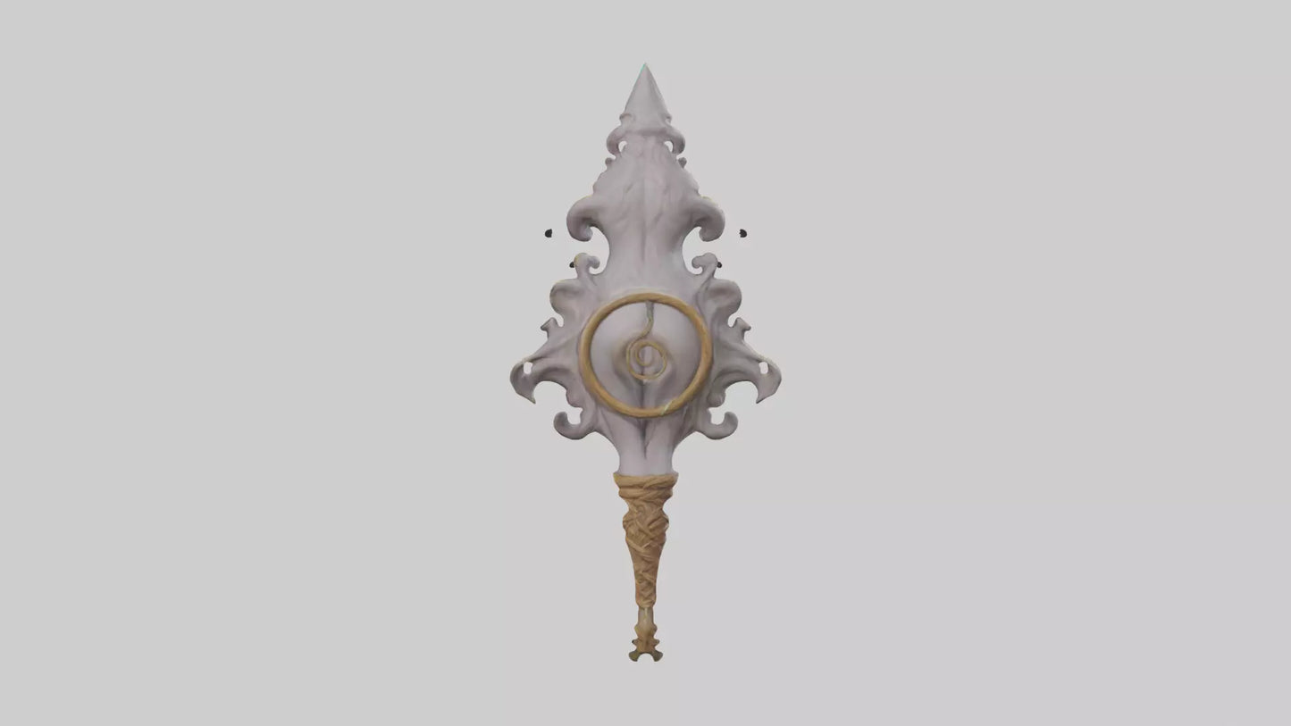 3D model Enchanted Staff model VR / AR / low-poly