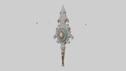 3D model Enchanted Staff model VR / AR / low-poly