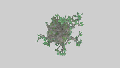 Enchanted Tree statue model VR / AR / low-poly