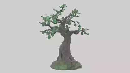 Enchanted Tree statue model VR / AR / low-poly