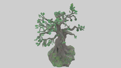 Enchanted Tree statue model VR / AR / low-poly