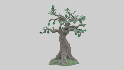 Enchanted Tree statue model VR / AR / low-poly