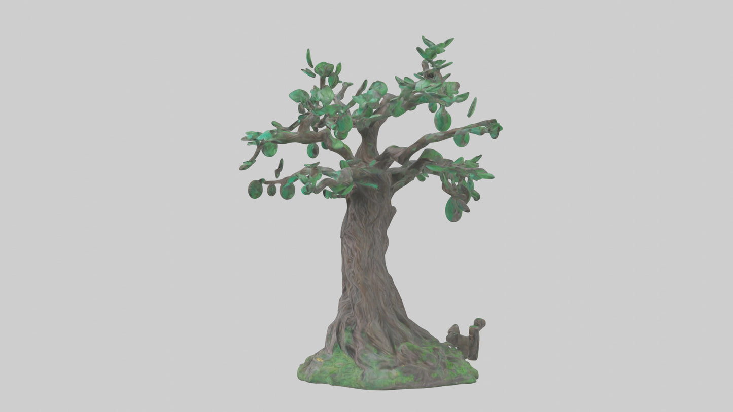 Enchanted Tree statue model VR / AR / low-poly