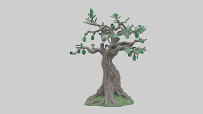 Enchanted Tree statue model VR / AR / low-poly